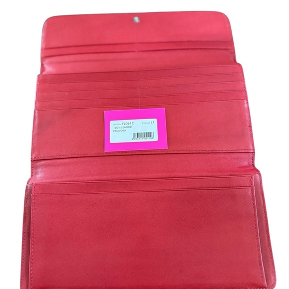 FORNARINA Pandora Leather Wallet, Clutch, Red - Picture 4 of 7